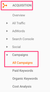 Black Friday campaigns in Google Analytics